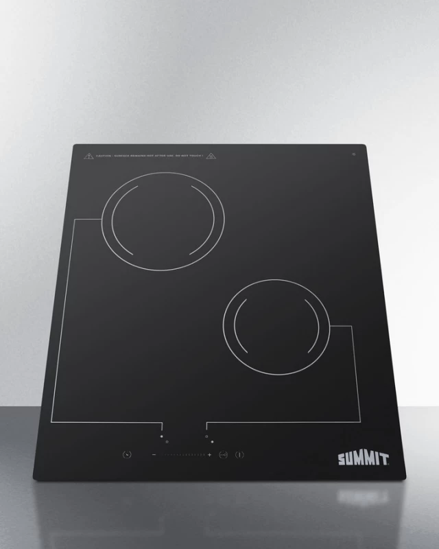 18" Wide 220V 2-Burner Radiant Cooktop view 2