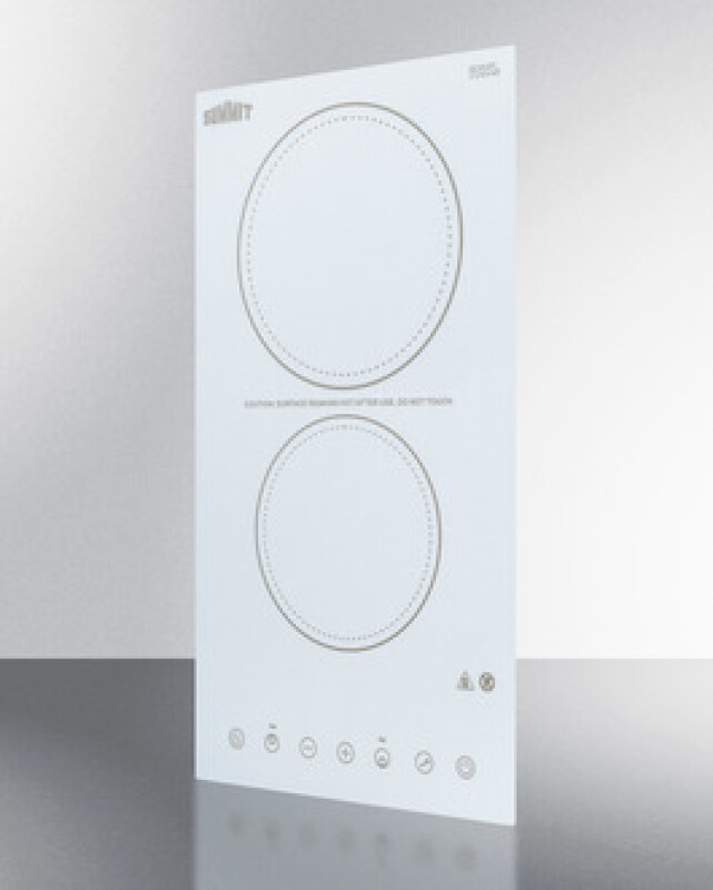 12" Wide 230V 2-Burner Radiant Cooktop view 5