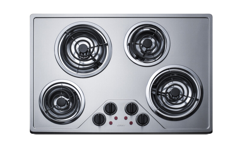 30" Wide 230V 4-Burner Coil Cooktop CR431SS