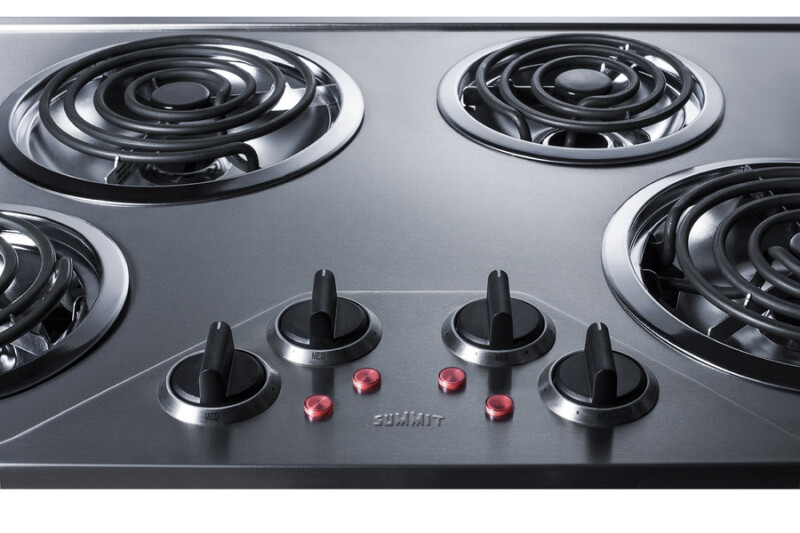 30" Wide 230V 4-Burner Coil Cooktop CR431SS