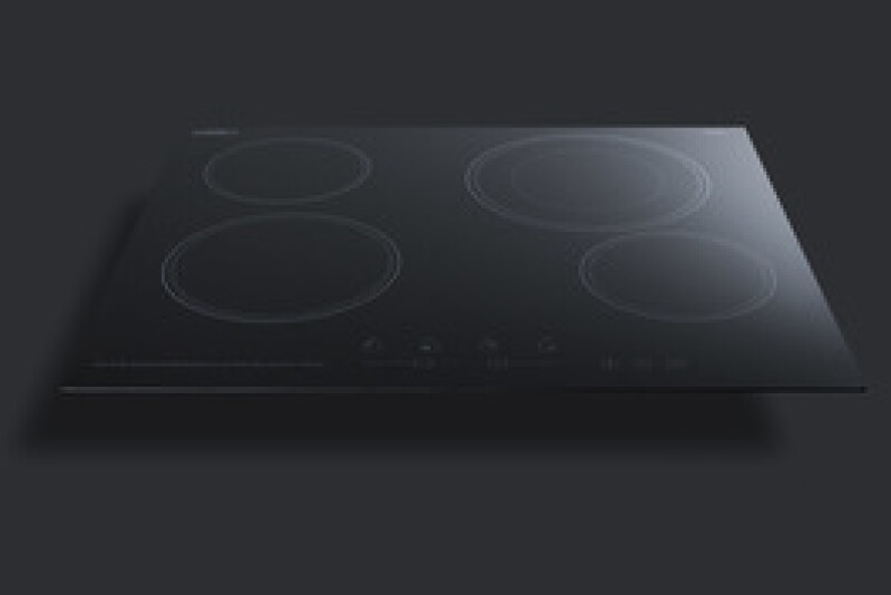 24" Wide 230V 4-Burner Radiant Cooktop view 4
