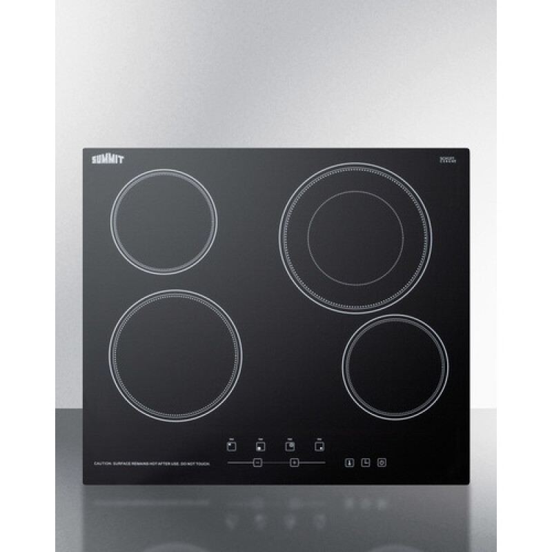 24" Wide 230V 4-Burner Radiant Cooktop CR4B23T5B