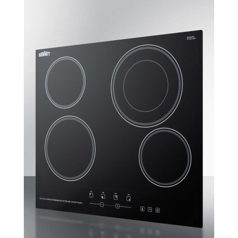 24" Wide 230V 4-Burner Radiant Cooktop CR4B23T5B