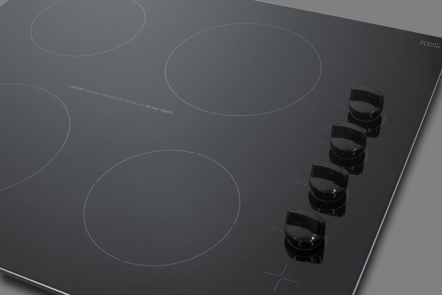 24" Wide 230V 4-Burner Radiant Cooktop view 3