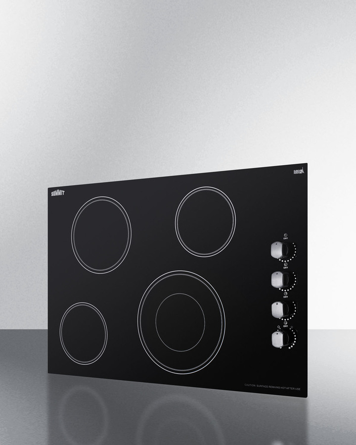30" Wide 208-240V 4-Burner Radiant Cooktop CR4B30MB