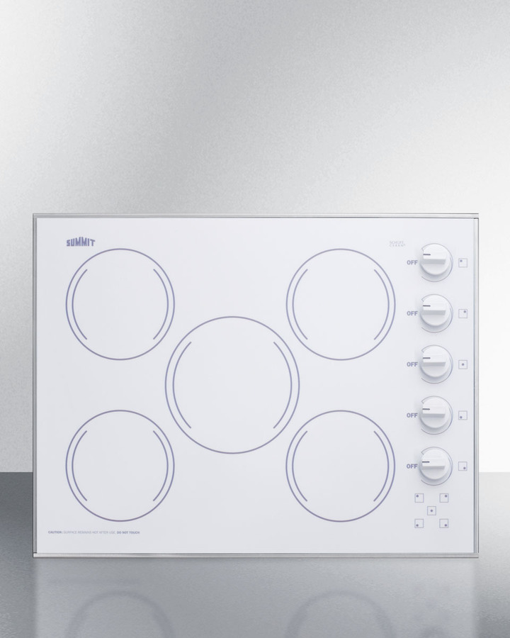 27" Wide 230V 5-Burner Radiant Cooktop CR5B274W