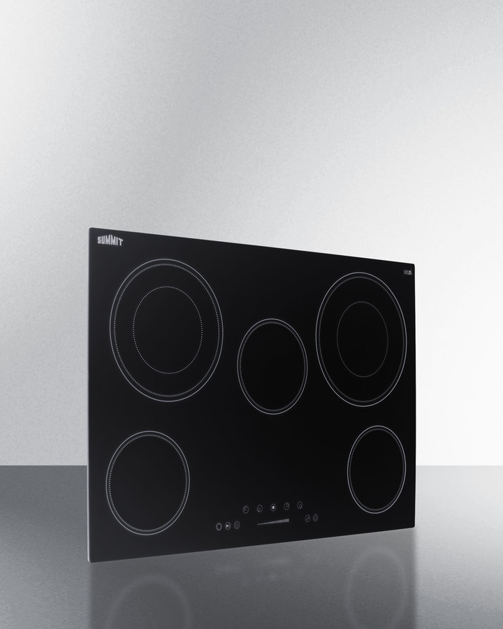 30" Wide 208-240V 5-Burner Radiant Cooktop view 2