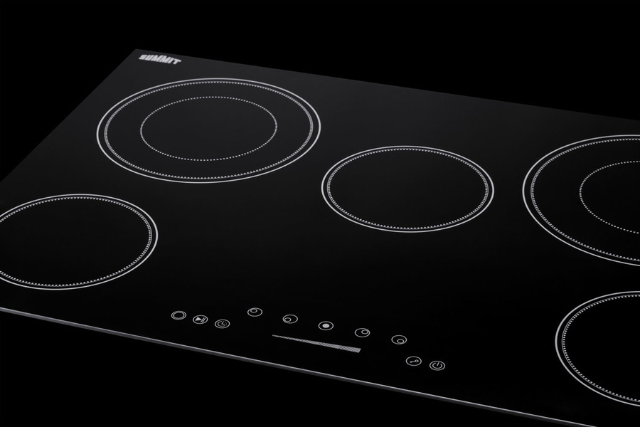 30" Wide 208-240V 5-Burner Radiant Cooktop view 4