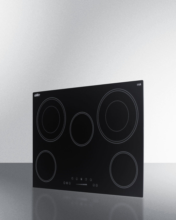 30" Wide 208-240V 5-Burner Radiant Cooktop view 5