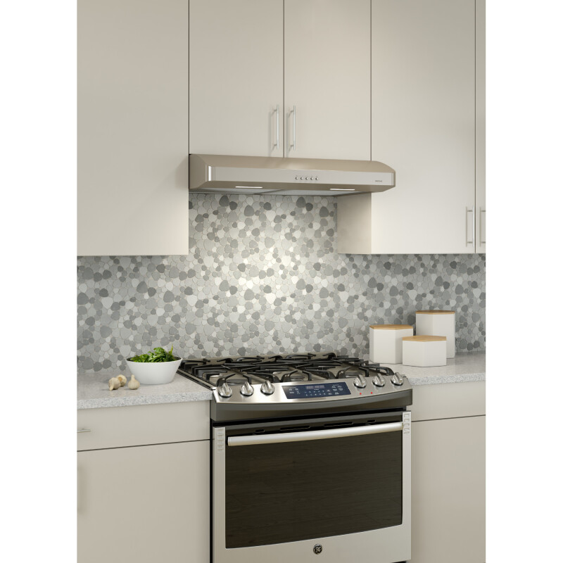 DISCONTINUED- Corteo 30-Inch Convertible Under-Cabinet Range Hood, 375 Max Blower CFM, Slate CRDE130SL