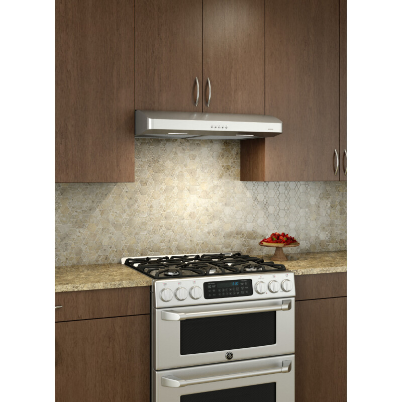 Corteo 30-Inch Convertible Under-Cabinet Range Hood, 375 Max Blower CFM CRDE130SS