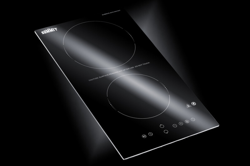 12" Wide 230V 2-Burner Radiant Cooktop With Safety Shutoff view 9