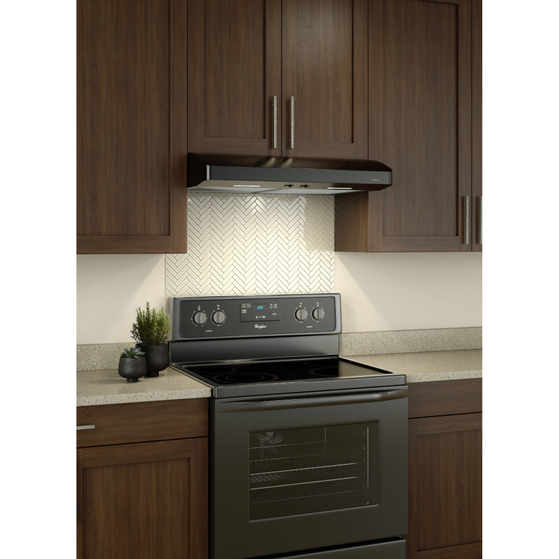 Corteo 30-Inch Convertible Under-Cabinet Range Hood, 300 Max Blower CFM CRSF130BL