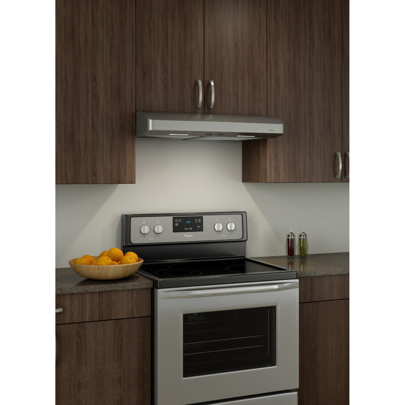 Corteo 30-Inch Convertible Under-Cabinet Range Hood, 300 Max Blower CFM CRSF130SS