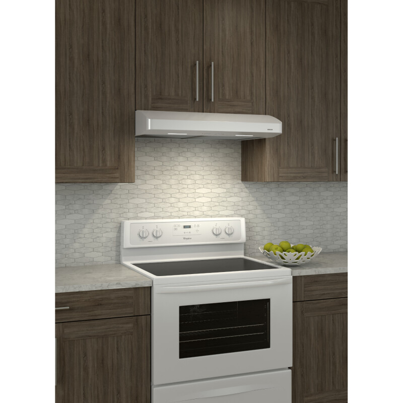 Corteo 30-Inch Convertible Under-Cabinet Range Hood, 300 Max Blower CFM CRSF130WW