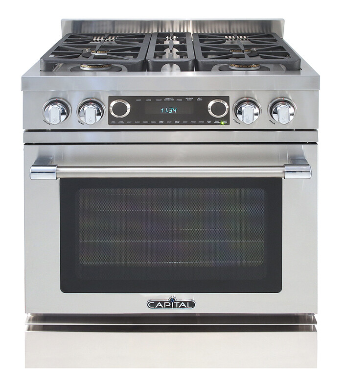 30″ Grand Chef Dual Fuel Range 4 Sealed Burners NG CSB304N