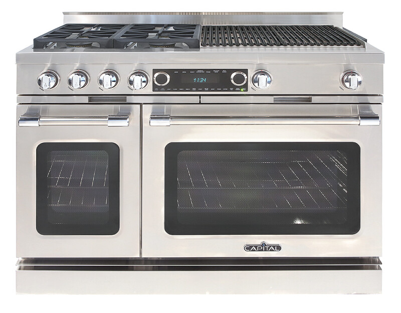 48″ Grand Chef Dual Fuel Range 4 Sealed Burners / 24″ Grill LP CSB484BBL
