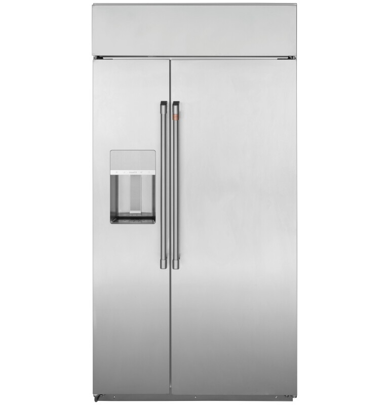 Cafe 48" Smart Built-In Side-by-Side Refrigerator with Dispenser Stainless Steel CSB48YP2NS1 Picture 1