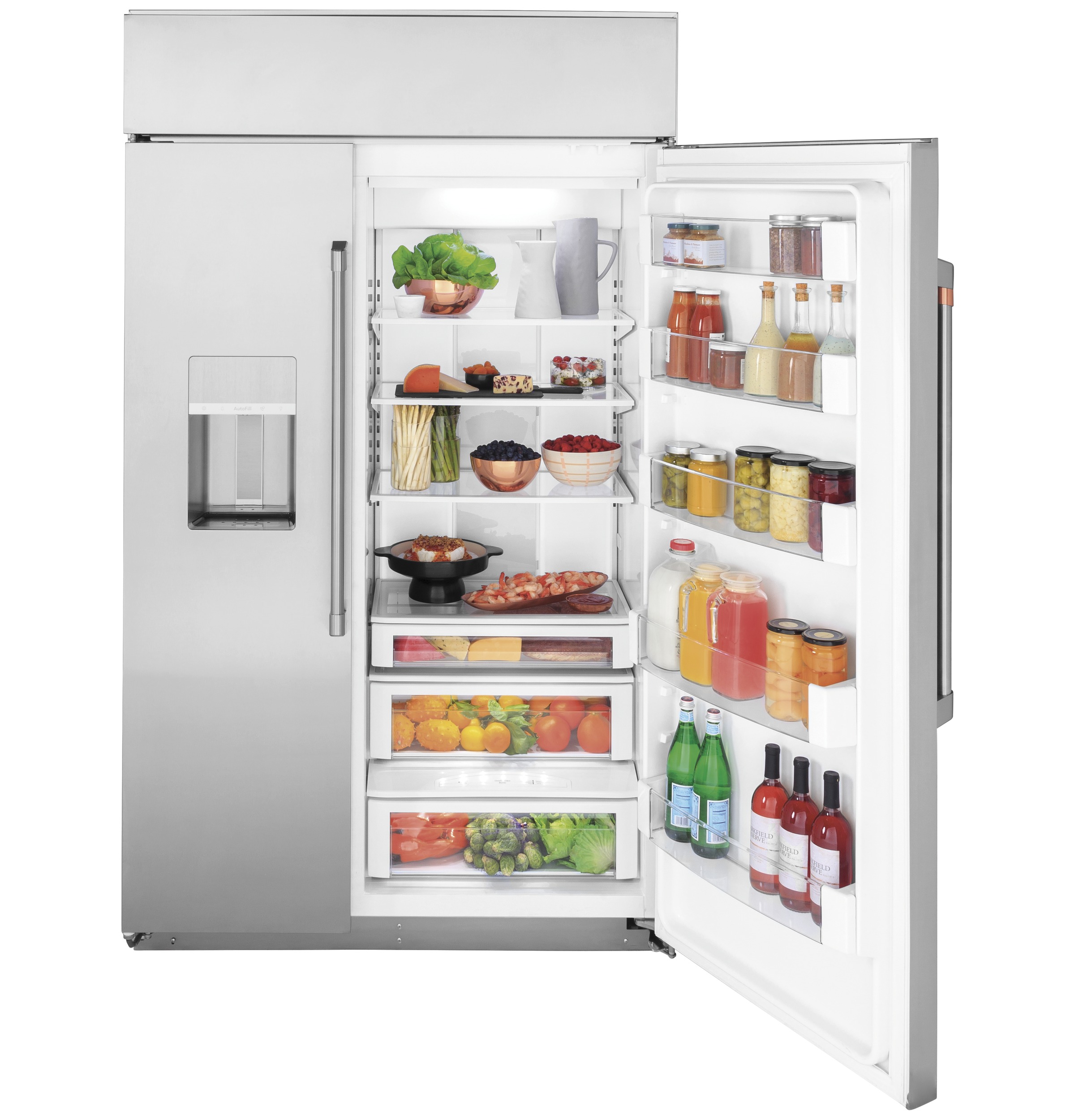Café 48" Smart Built-in Side-by-side Refrigerator With Dispenser CSB48YP2RS1