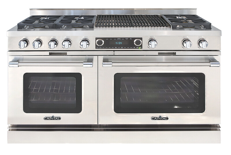 60″ Grand Chef Dual Fuel Range 4 Sealed Burners / 24″ Grill / 2 Sealed Burners NG CSB604BB2N