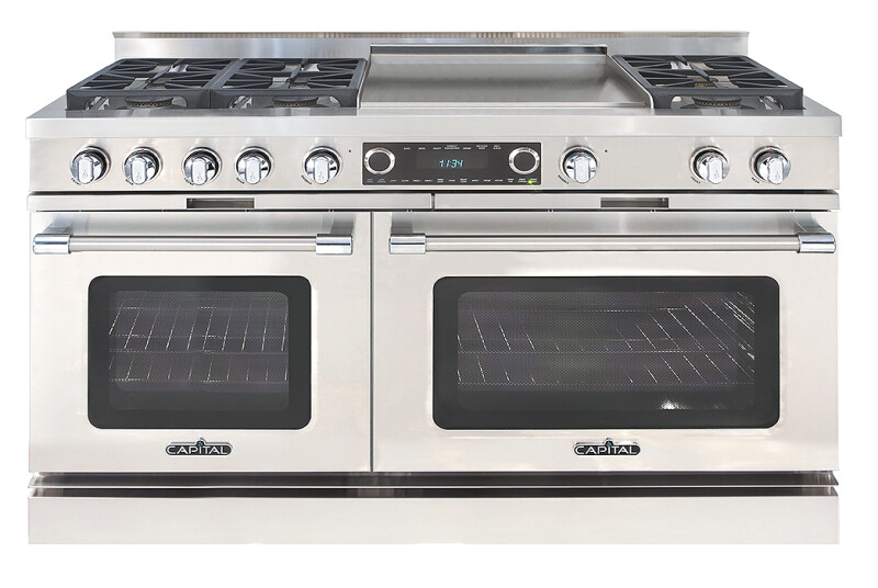 60″ Grand Chef Dual Fuel Range 4 Sealed Burners / 24″ Griddle / 2 Sealed Burners LP CSB604GG2L