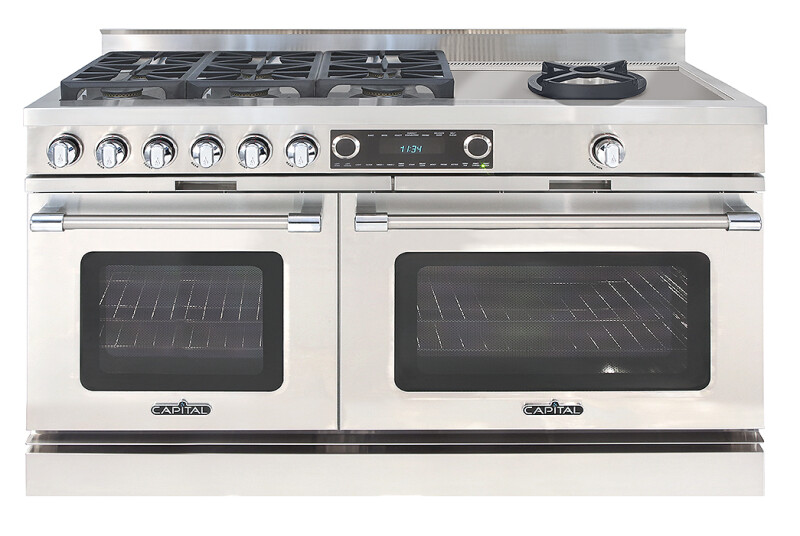60″ Grand Chef Dual Fuel Range 6 Burners / Open Power Wok LP CSB606CWL