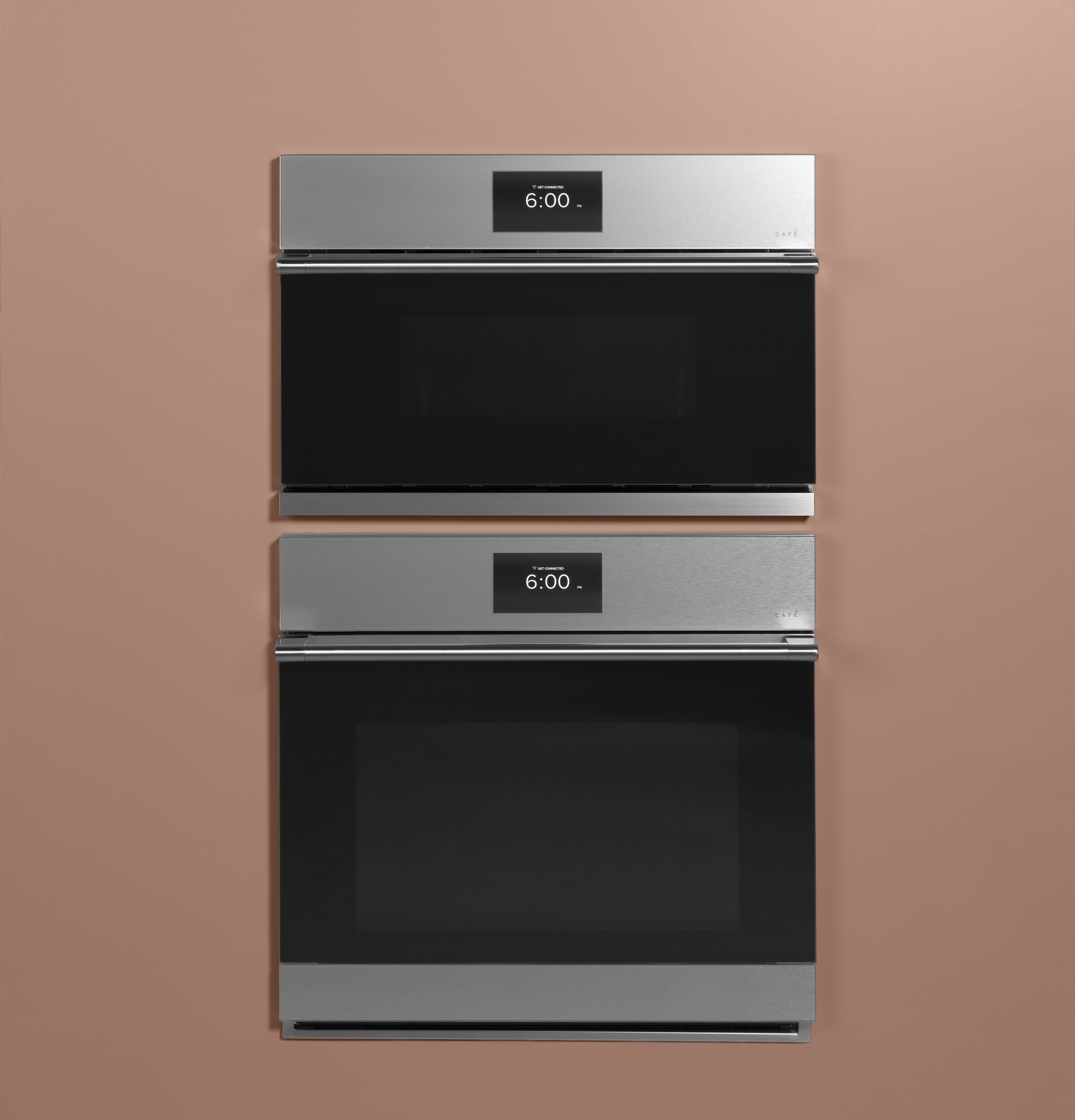 CAFÉ™ 27" Smart Five in One Oven with 120V Advantium® Technology in Platinum Glass CSB912M2NS5