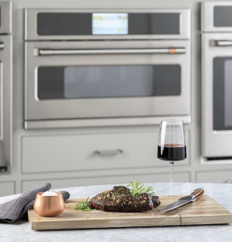 CAFÉ™ 27" Smart Five in One Oven with 120V Advantium® Technology CSB912P2NS1