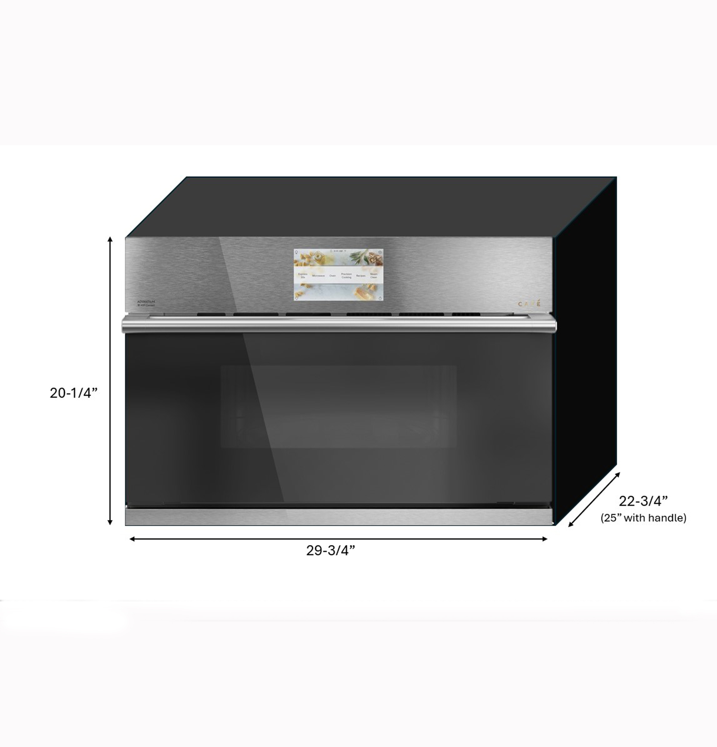 CAFÉ™ 30" Custom Speed Cook Oven with 120V Advantium® Technology in Platinum Glass view 4