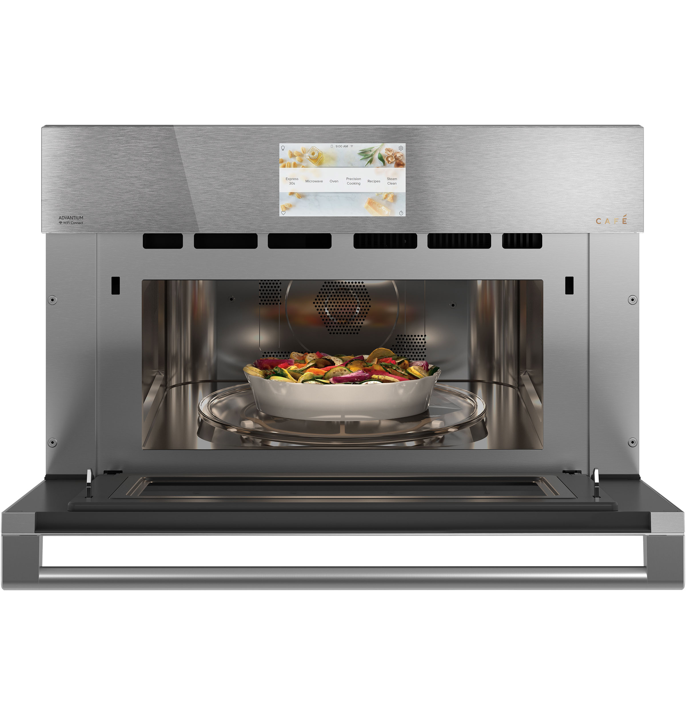 CAFÉ™ 30" Custom Speed Cook Oven with 120V Advantium® Technology in Platinum Glass view 6
