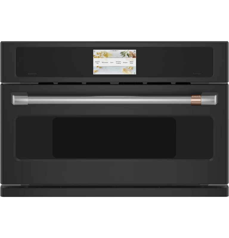 Cafe 30" Smart Five in One Oven with 120V Advantium Technology Matte Black CSB913P3ND1 Picture 1
