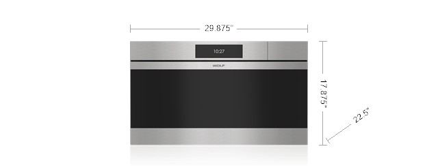 30” M Series Contemporary Stainless Steel Convection Steam Oven with Retractable Handle CSO30CMS