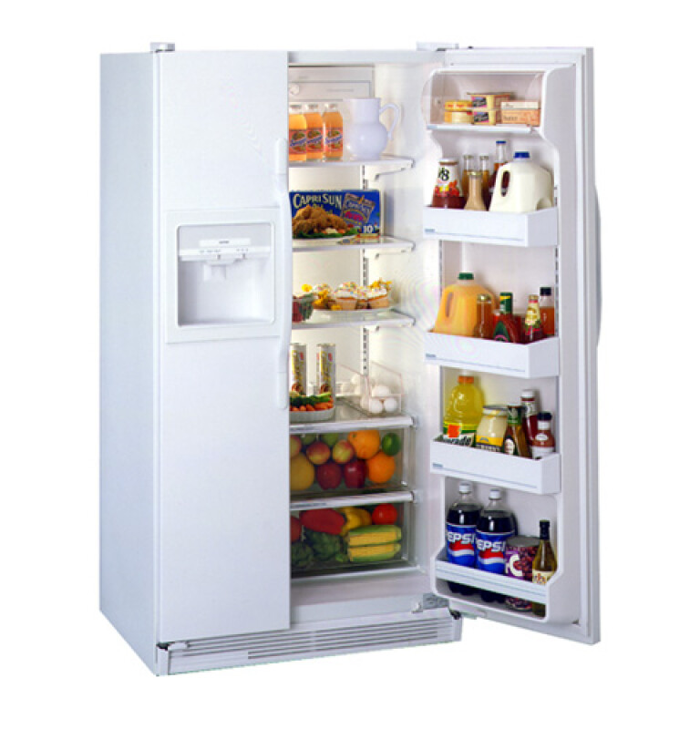25.2 Cu. Ft. Side-By-Side No-Frost Refrigerator with Dispenser CSX25GRBWW, product image 3 of 3