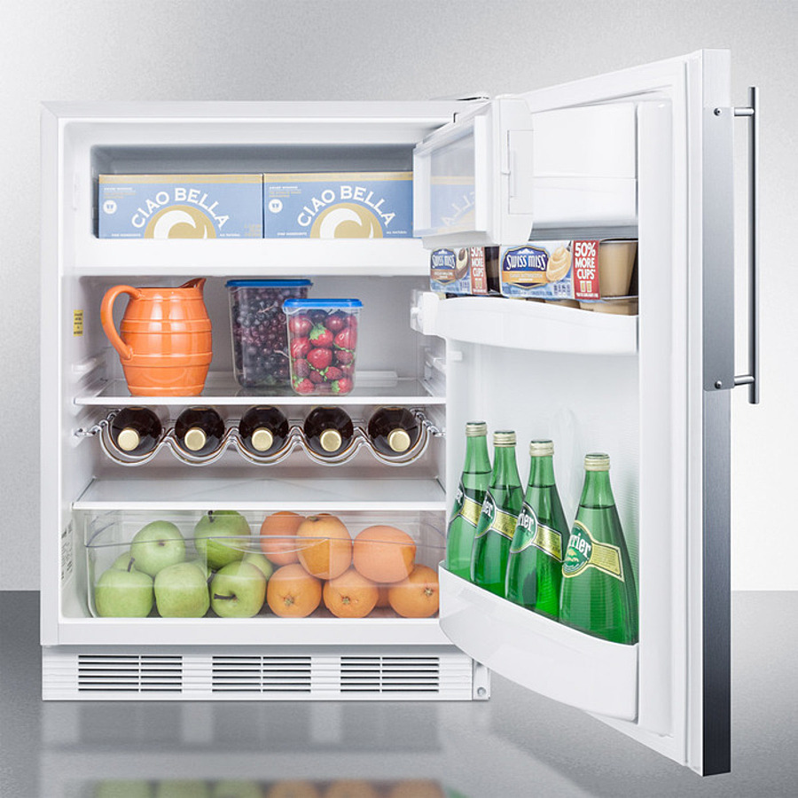 24" Wide Built-In Refrigerator-Freezer, ADA Compliant CT661WBIFRADA