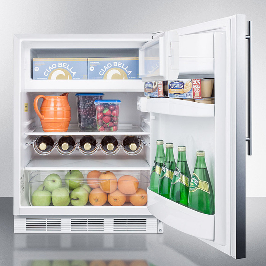 24" Wide Built-In Refrigerator-Freezer, ADA Compliant CT661WBISSHVADA