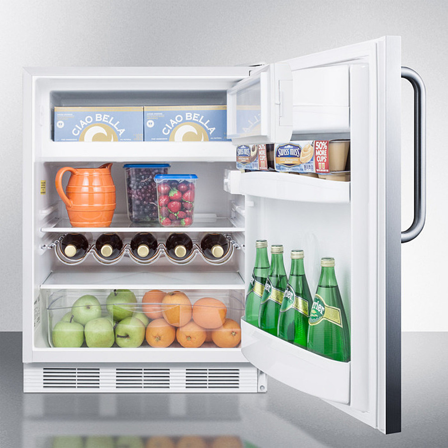 24" Wide Built-In Refrigerator-Freezer, ADA Compliant CT661WBISSTBADA