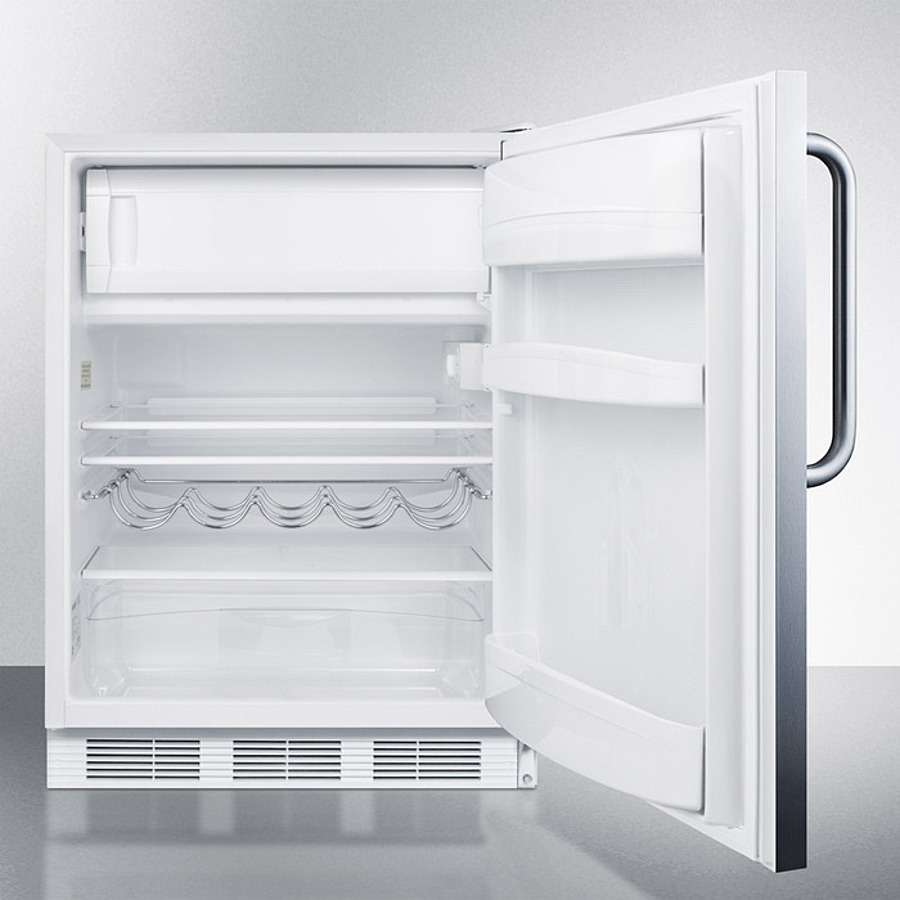 24" Wide Refrigerator-Freezer, ADA Compliant CT661WSSTBADA
