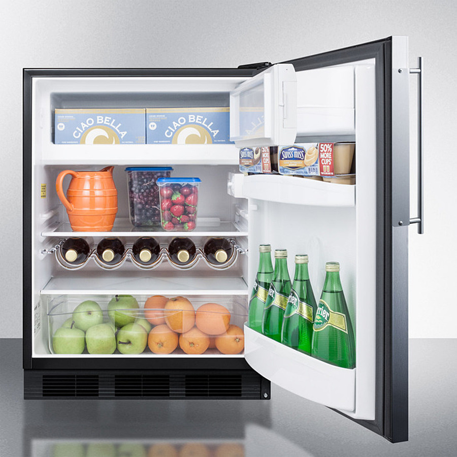 24" Wide Built-In Refrigerator-Freezer, ADA Compliant CT663BKBIFRADA