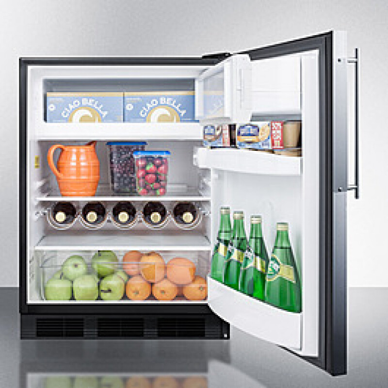 24" Wide Built-In Refrigerator-Freezer, ADA Compliant CT663BKBIFRADA