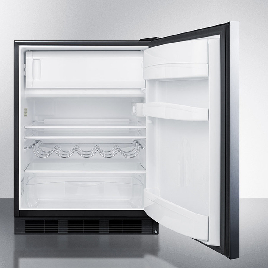 24" Wide Built-In Refrigerator-Freezer, ADA Compliant CT663BKBISSHHADA