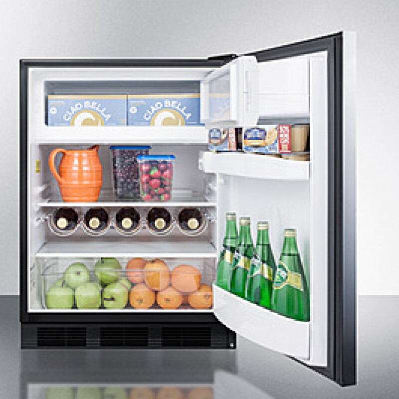 24" Wide Built-In Refrigerator-Freezer, ADA Compliant CT663BKBISSHHADA