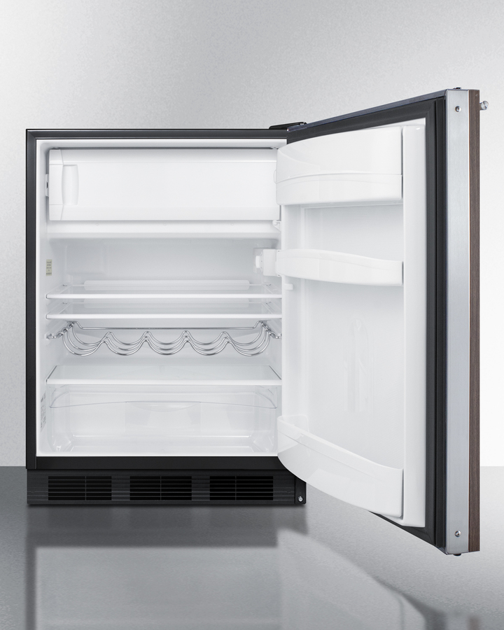 24" Wide Built-In Refrigerator-Freezer With Wood Panel Door CT663BKBIWP1