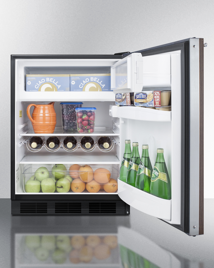 24" Wide Built-In Refrigerator-Freezer With Wood Panel Door CT663BKBIWP1