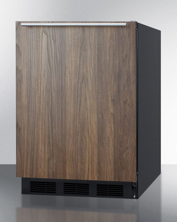 24" Wide Built-In Refrigerator-Freezer with Wood Panel, ADA Compliant CT663BKBIWP1ADA
