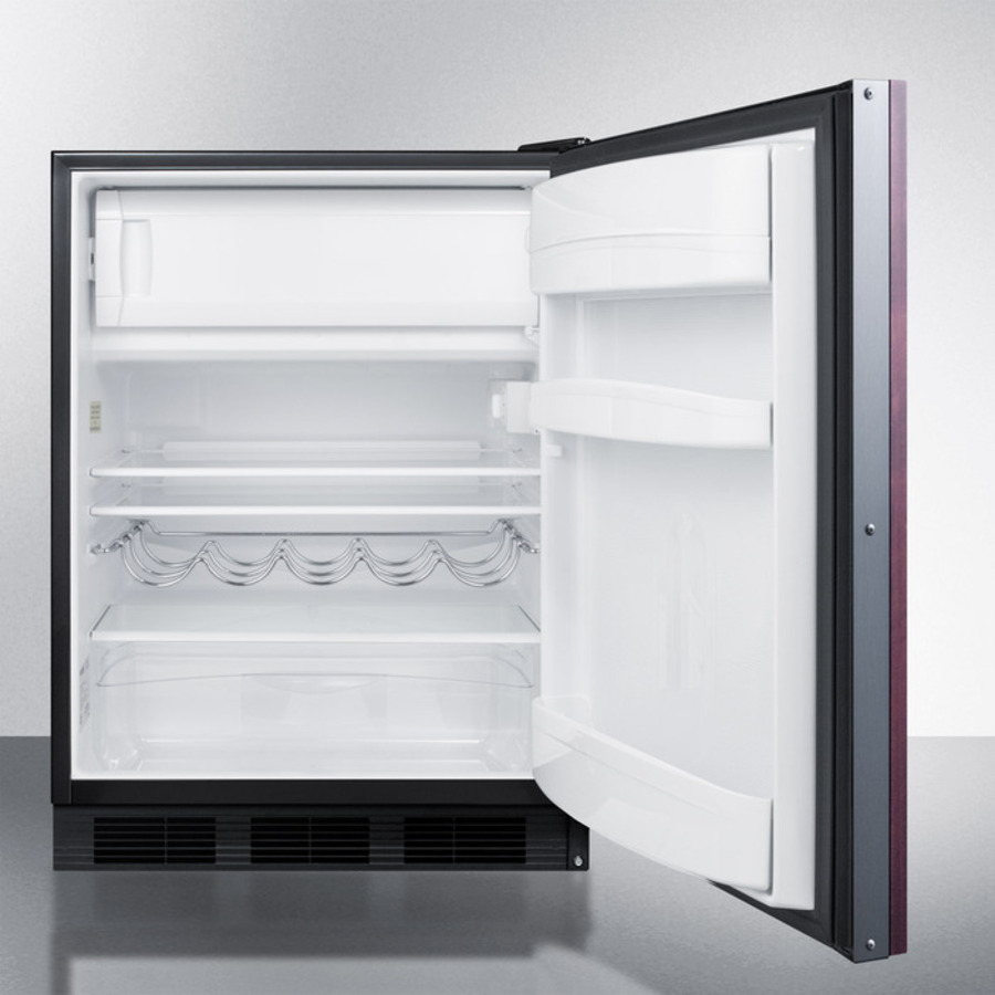 24" Wide Refrigerator-Freezer, ADA Compliant (Panel Not Included) CT663BKIFADA