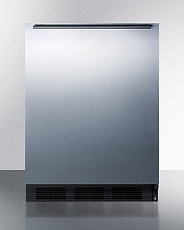 Summit 24" Wide Refrigerator-Freezer Stainless Steel CT663BKSSHH Picture 1