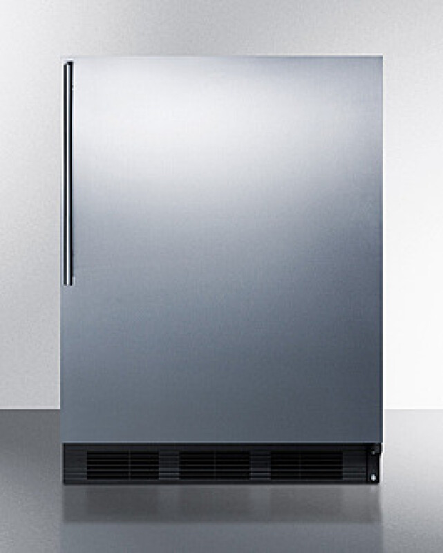 24" Wide Refrigerator-Freezer, ADA Compliant CT663BKSSHVADA