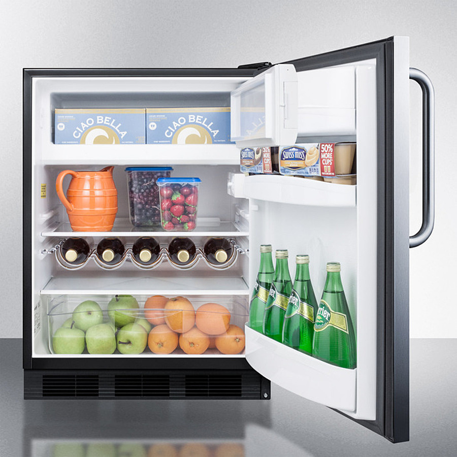 24" Wide Refrigerator-Freezer CT663BKSSTB