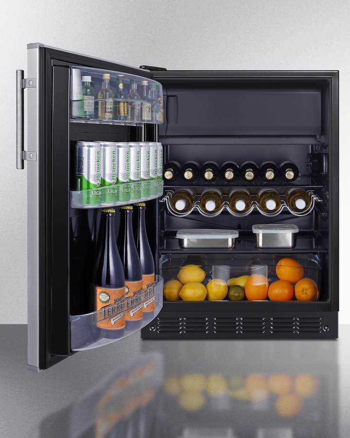 24" Wide ADA Compliant Refrigerator-Freezer CT66BK2SSADALHD