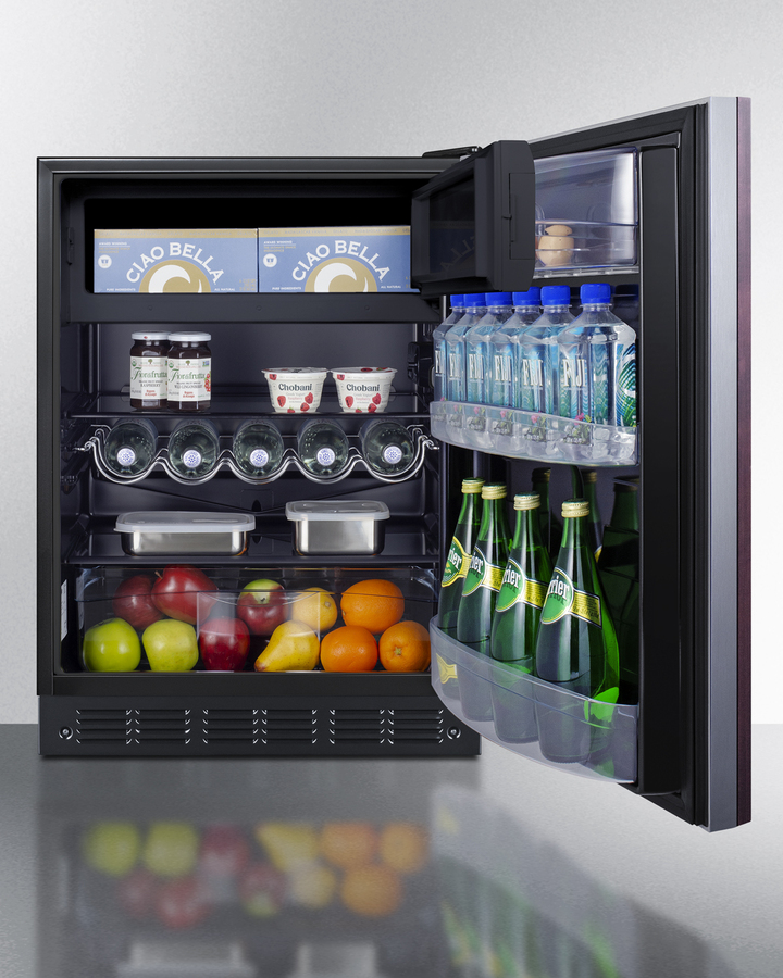 24" Wide Refrigerator-Freezer, ADA Compliant (Panel Not Included) CT66BK2SSIFADA
